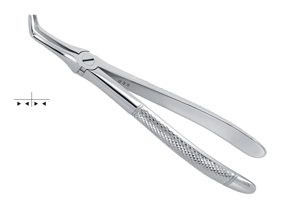 Engl. Pattern Lower Roots Extracting Forceps – Fig. 45-F