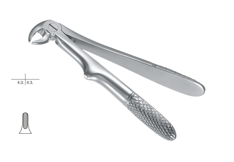 Engl.Pattern Without Spring Extracting Forceps for Children – Fig. 13-K