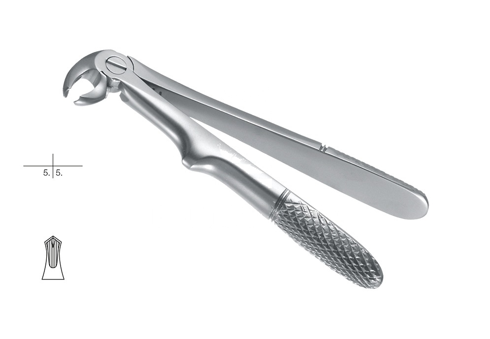 Engl.Pattern Without Spring Extracting Forceps for Children – Fig. 22-K