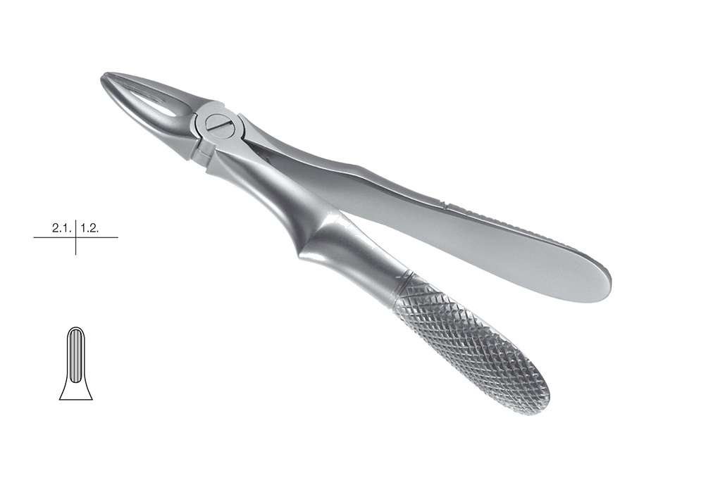Klein Engl.Pattern Without Spring Extracting Forceps for Children – Fig. 29-K
