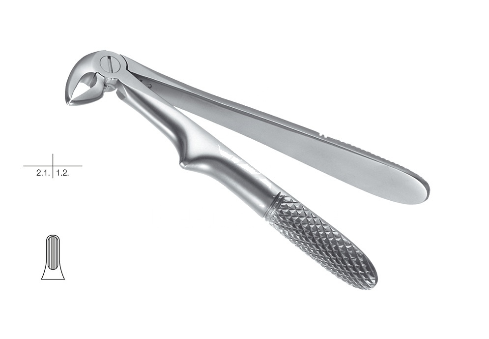 Engl.Pattern Without Spring Extracting Forceps for Children – Fig. 33-K