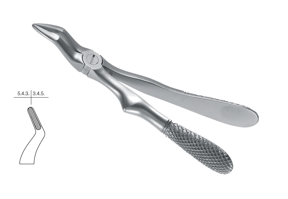 Engl. Pattern Without Spring Extracting Forceps for Children – Fig. 51-K