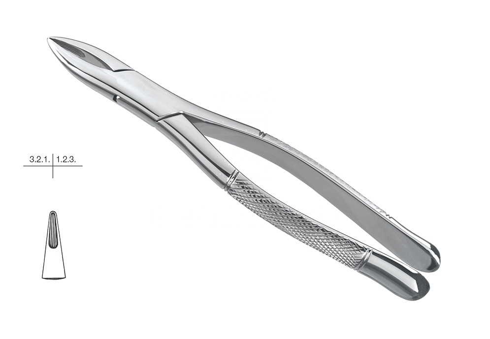 Henahan American Pattern Upper Incisors & Roots Extracting Forceps – Fig. 1-A