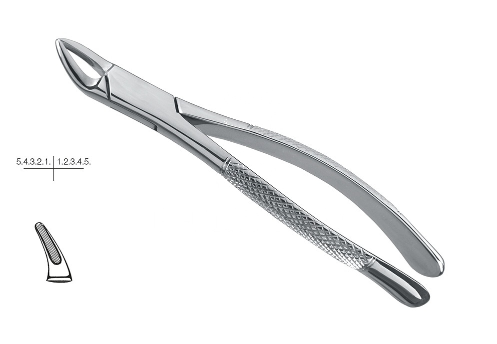 Cryer American Pattern Upper Incisors Premolars & Roots Extracting Forceps – Fig. 150