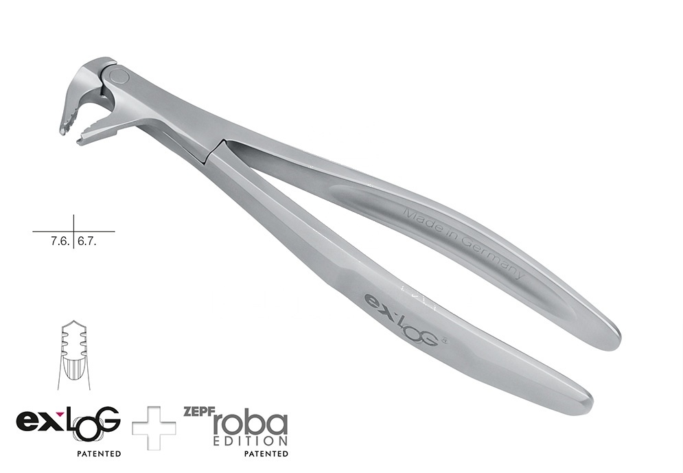 Extracting Forceps – Exlog® Fig. 22 Special Beaks for Deep&Parallel Grip (Ref. 15.222.00)