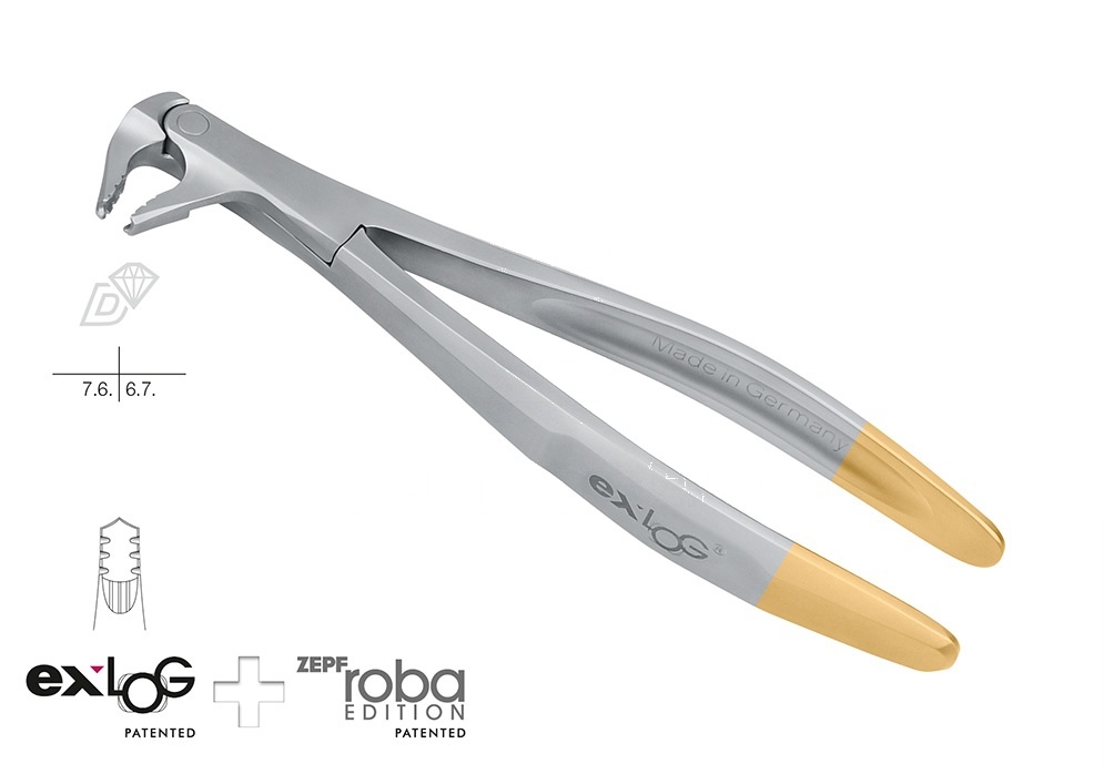 Extracting Forceps – Exlog® Fig. 22 Special Beaks for Deep&Parallel Grip (Ref. 15.222.00D)