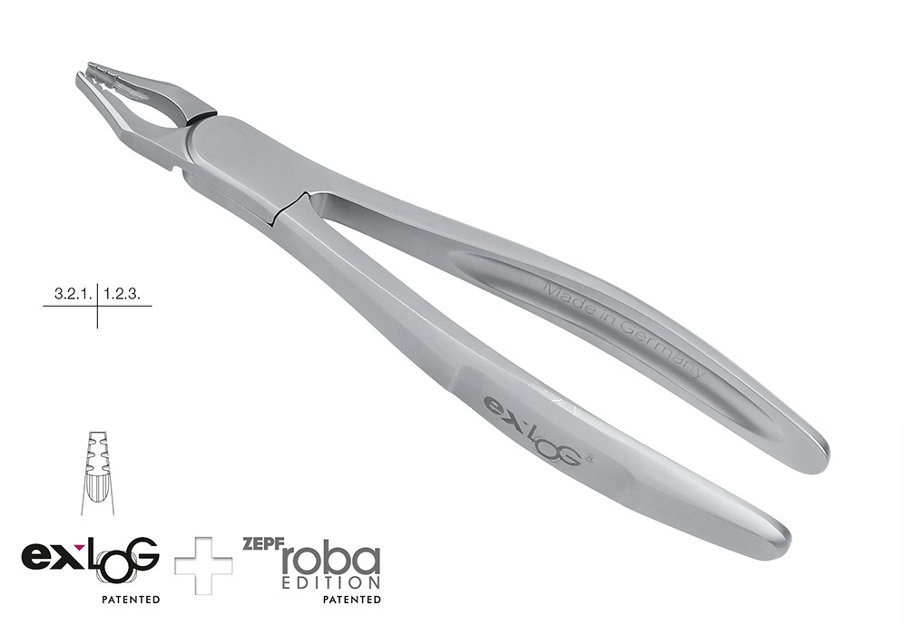 Extracting Forceps – Exlog® Fig. 34n Roba Upper Incisors and Cuspids (Ref. 15.234.07)