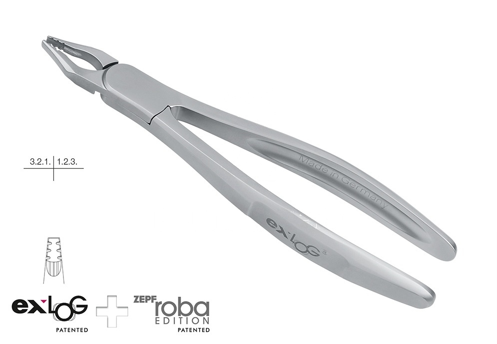 Extracting Forceps – Exlog® Fig. 34m Roba Upper Incisors and Cuspids (Ref. 15.234.08)
