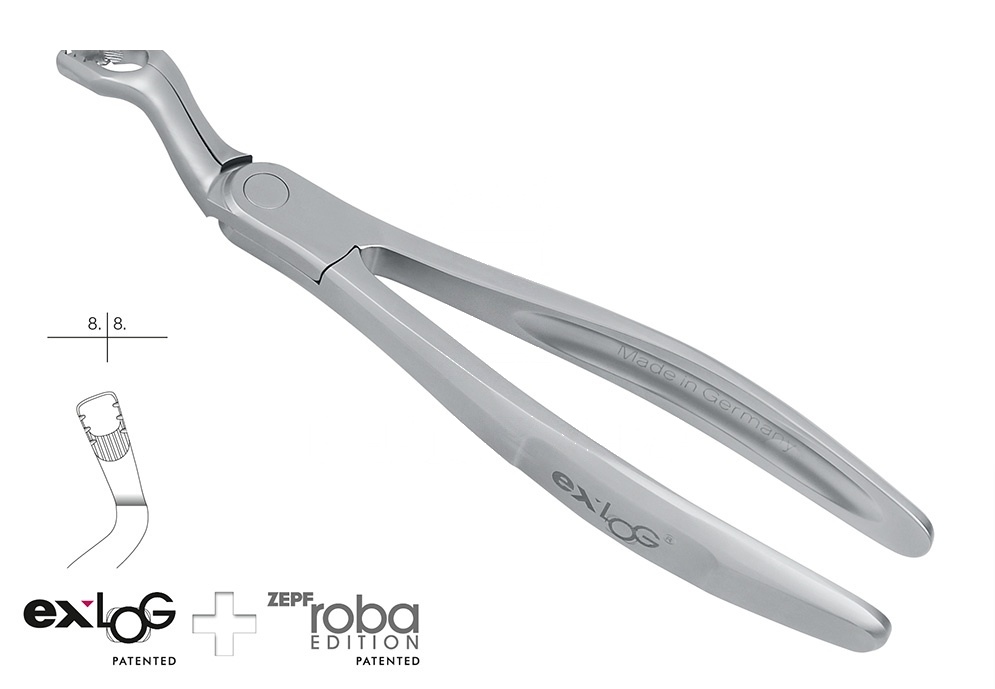 Upper Wisdom Teeth Special Beaks for Deep&Parallel Grip Extracting Forceps – Exlog® Fig. 67a (Ref. 15.267.01)