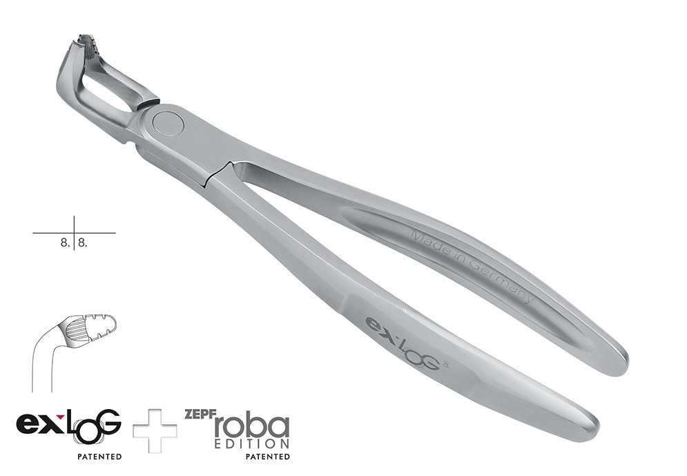 Special Beaks for Deep&Parallel Grip Extracting Forceps – Exlog® Fig. 79a Lower Wisdom Teeth (Ref. 15.279.90)