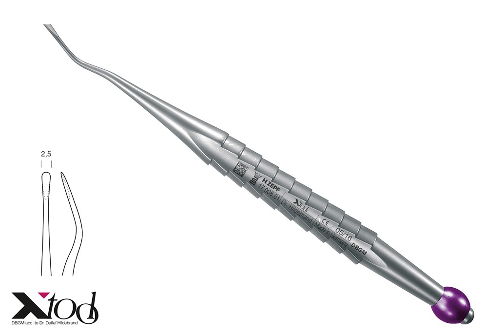 Colour Coding: Purple X-Tool Approximal Root Elevator – Distal Fig. 77s, 2.5mm