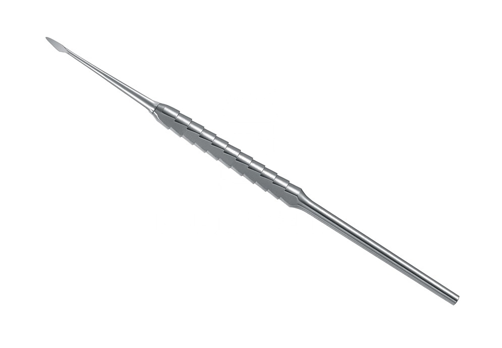 Exchangeable Zepf-Design-Handle Root Elevator/Approximal Desmotome – #0, Straight, 3mm, M4x0.5, Single-Ended In