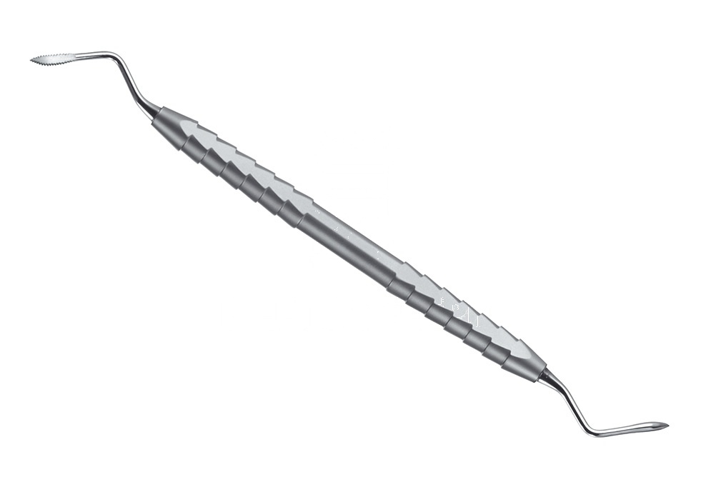 Heidbrink Root Tip Elevator – Fig. 3 Double-Ended, Serrated Edges Zepf-Line, Working Tip 2.5 Mm
