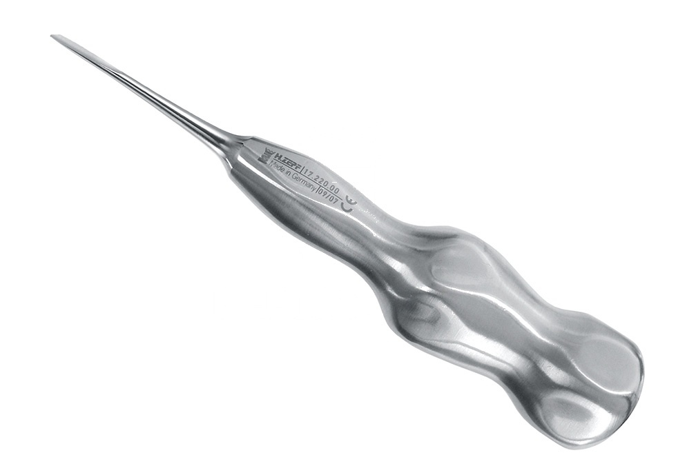 GäRtner Root Elevator – Fig.0 Zepf Carpal Handle – Tip Flat and Sharp ø2.5