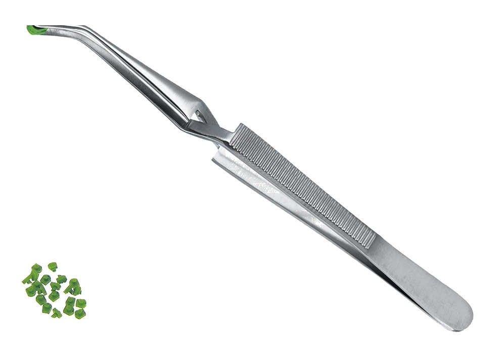 Inlay Forceps Plier Orthodontic – 16 Cm Self-Retaining Including 10 Pair of Interchangeable Plastic Jaws