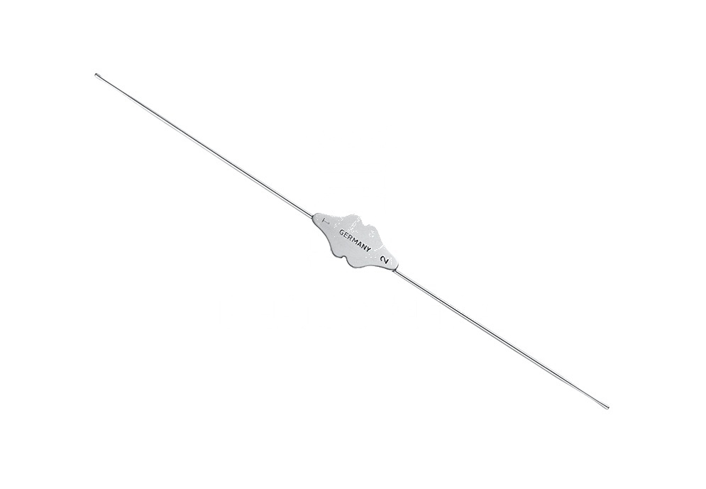 German Silver Probe Bowman – 13 Cm, Fig-1/2, Diam 0.9 and 1.1 Mm