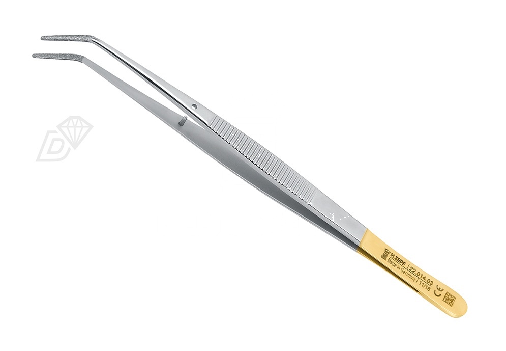 London-College Cotton and Dressing Tweezers With Diamond Points Pliers Operative – 15 Cm
