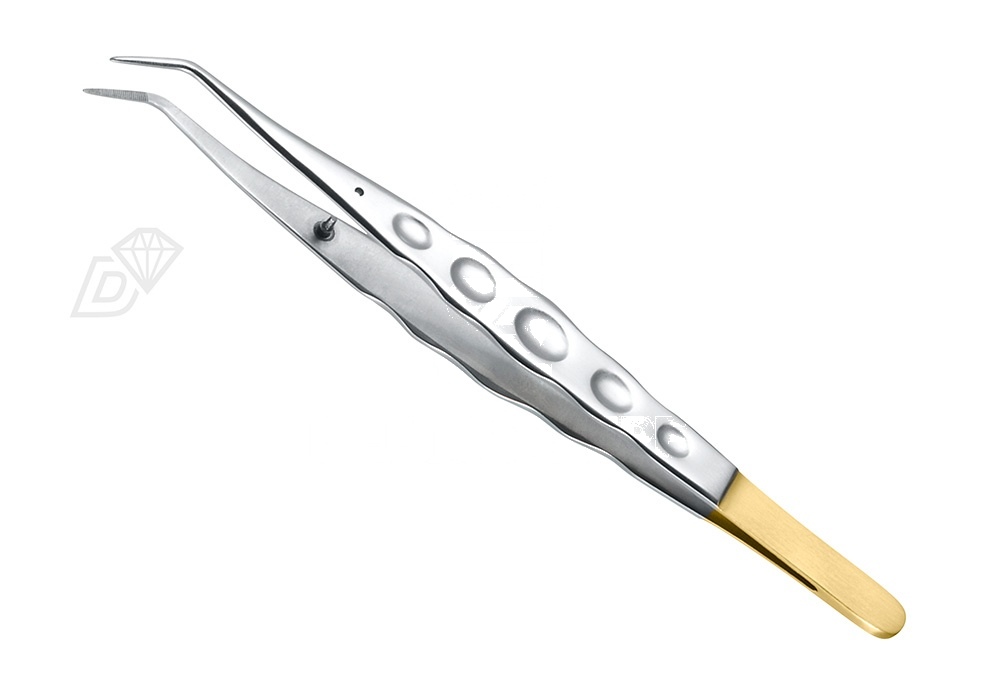 Diamond Coated Tip Pliers Operative – Tweezers With Stop-Pin Ergonomic 15cm