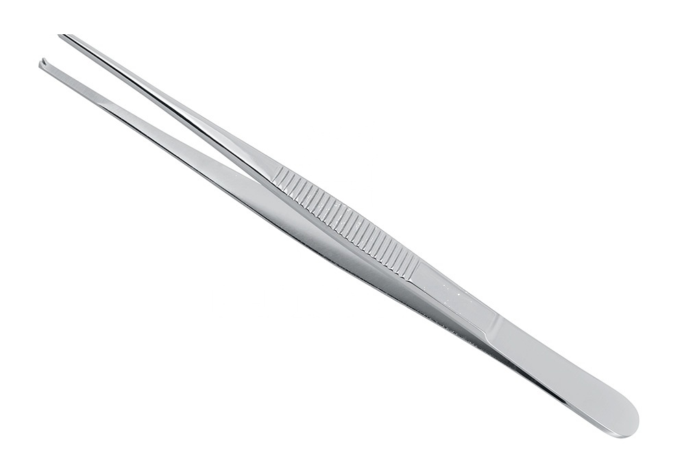 Tissue Forceps 1×2 Teeth Narrow 5-1/2inch Pliers Surgical