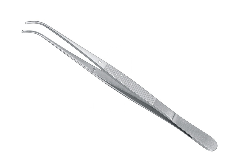 Tissue Forceps Semken 1×2 Teeth 5inch Pliers Surgical – Curved