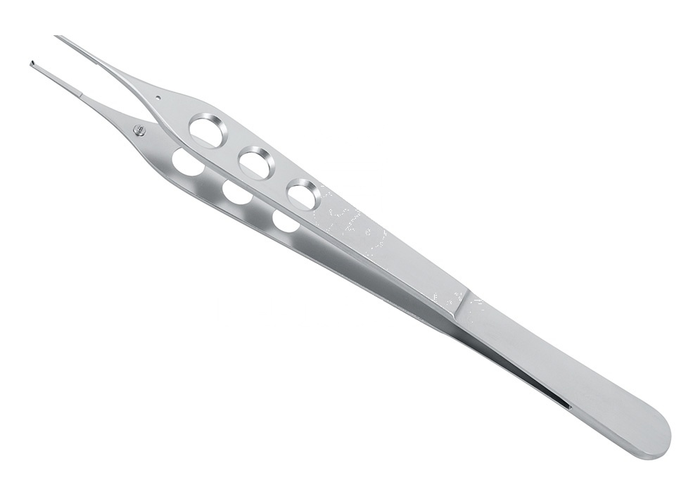 Adson Macro Tissue Forceps W.Suture Disc Fine Spring 3 Grip Holes Pliers Surgical – 15 Cm, 1.0x12mm 1×2 Teeth