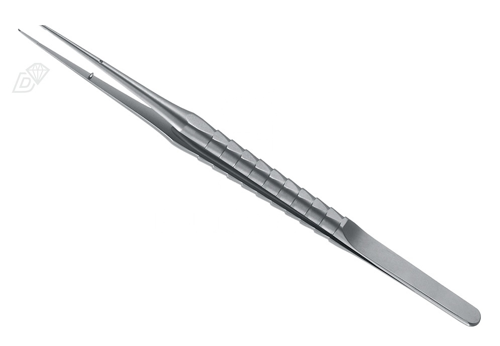 Micro-Tissue-Forceps 1×2 Teeth With Guidance Pin Pliers Surgical – 17.5cm, Zepf-Line Straight