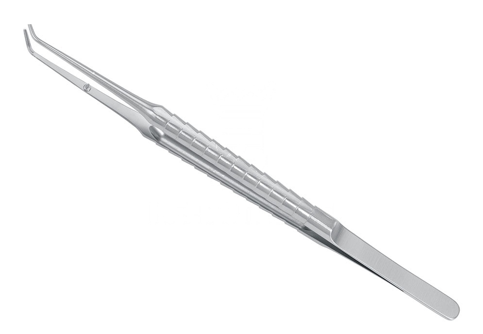 Stainless Steel Cooley Forceps With Guidance-Pin Pliers Operative – 18cm, Zepf-Line Curved, Thread-Plate