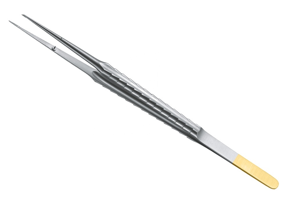 Stainless Steel Micro-Dressing-Forceps Grooved Tips Str W.Guidance Pin Zepf-Line Pliers Operative – 18 Cm Long Handle
