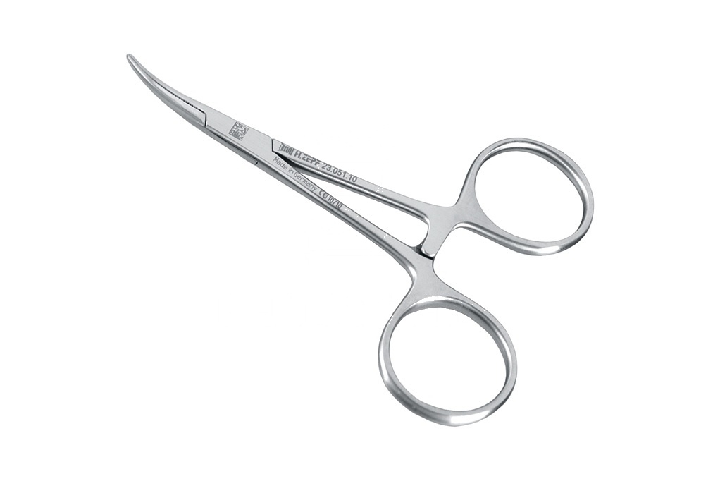 Hartmann Haemostatic Forceps – Curved, 10 Cm