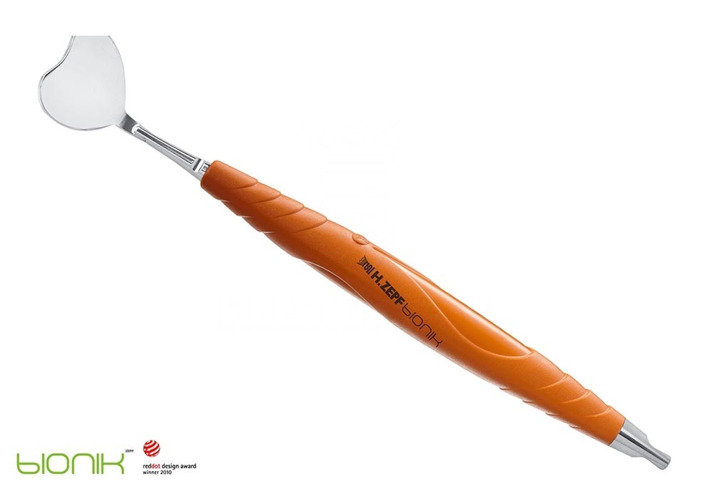 Size 1 24mm Sterilizable Bionik Handle Signal Orange Mouth Mirror With Retractor