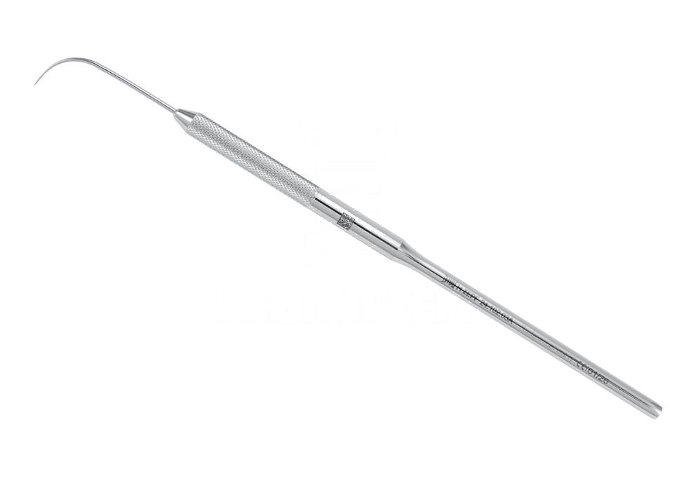 Stainless Inchwith Fine Tipsinch Round Knurled Handle Explorer Operative – Single Ended, Fig-3a