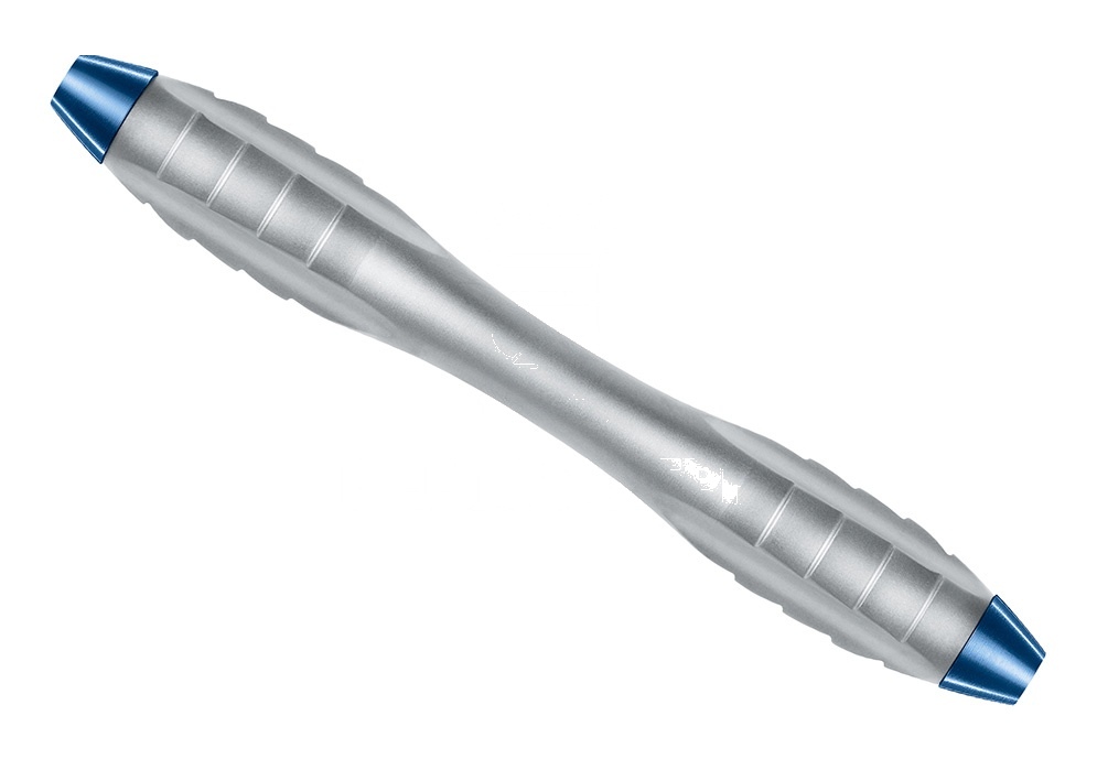 Z-Shape Relax Handle Cobalt-Blue Groove Concave – Scale Convex Double-Ended M4x0.5- Length: 100mm