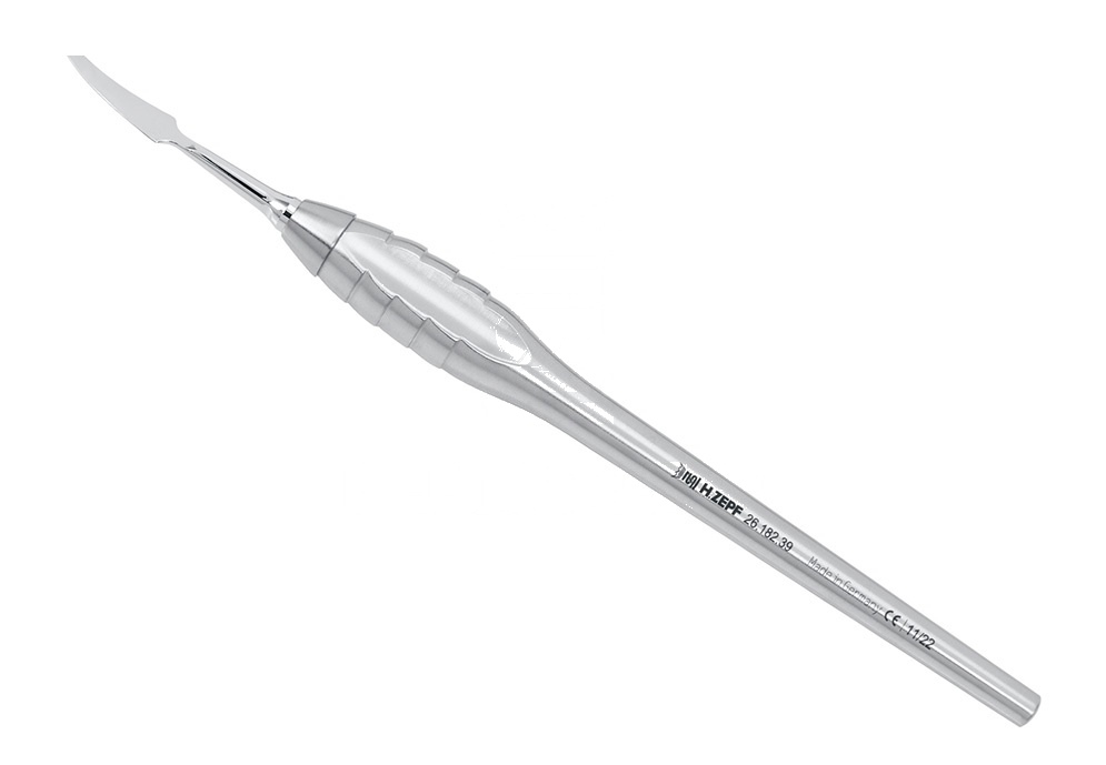 Exchangeable Gin-Knife Fig. 2 – Curved, Z-Shape Handle Single-Ended, M4 X 0.5mm