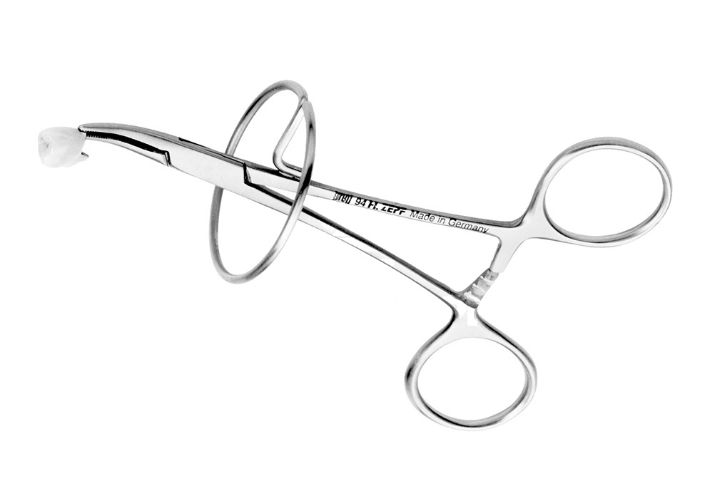 Plier – Orthodontic Crown & Bridge Hldg Fcps/Plier With Ring Curved, 13 Cm