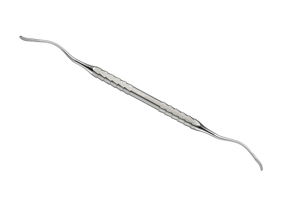 Periodontic Sinus Curette Blunt Zepf-Line Sandblasted Curette – Double-Ended, 3.5/3.5mm