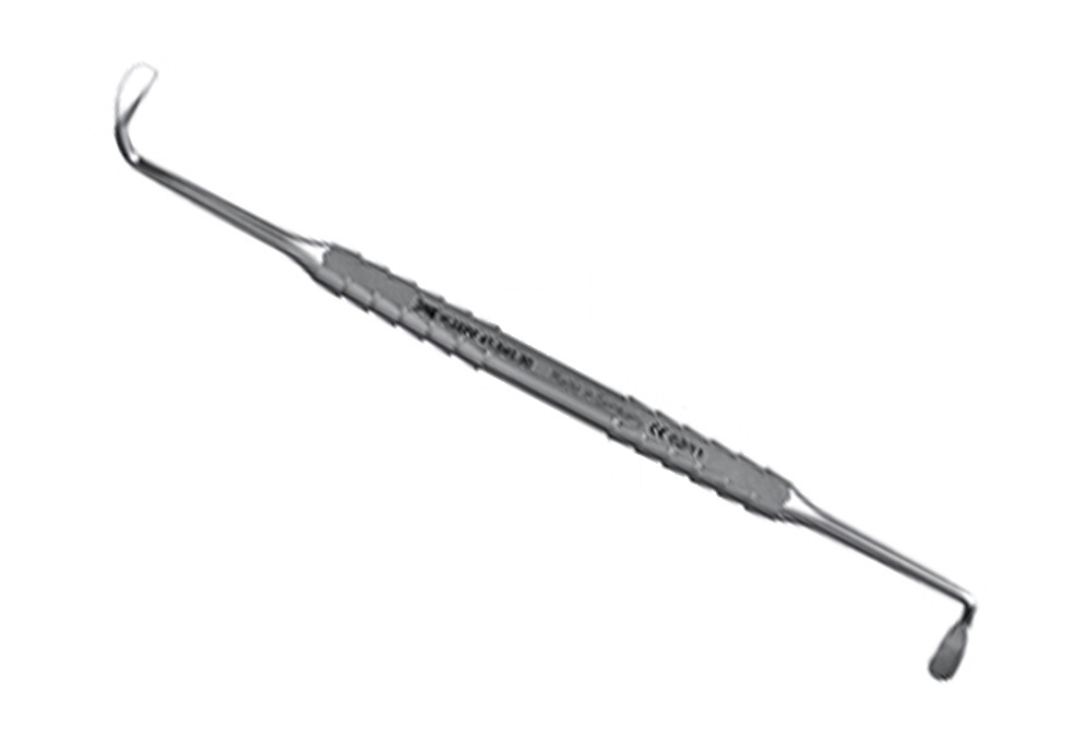 Periodontic Sinus Curette Blunt Zepf-Line Sandblasted Curette – Double-Ended, 5.0/5.0mm