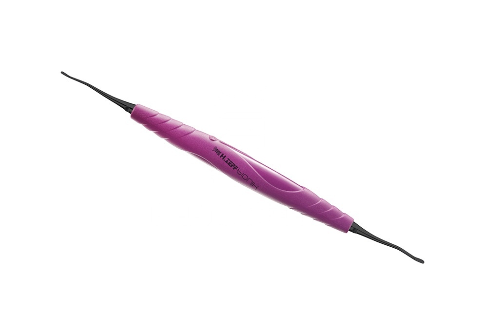 Bionik- Violett Periodontic Onyx-Coating Tunnel.Instr/Curette 1 F.Upper Jaw Exch. Inserts D/E Curette