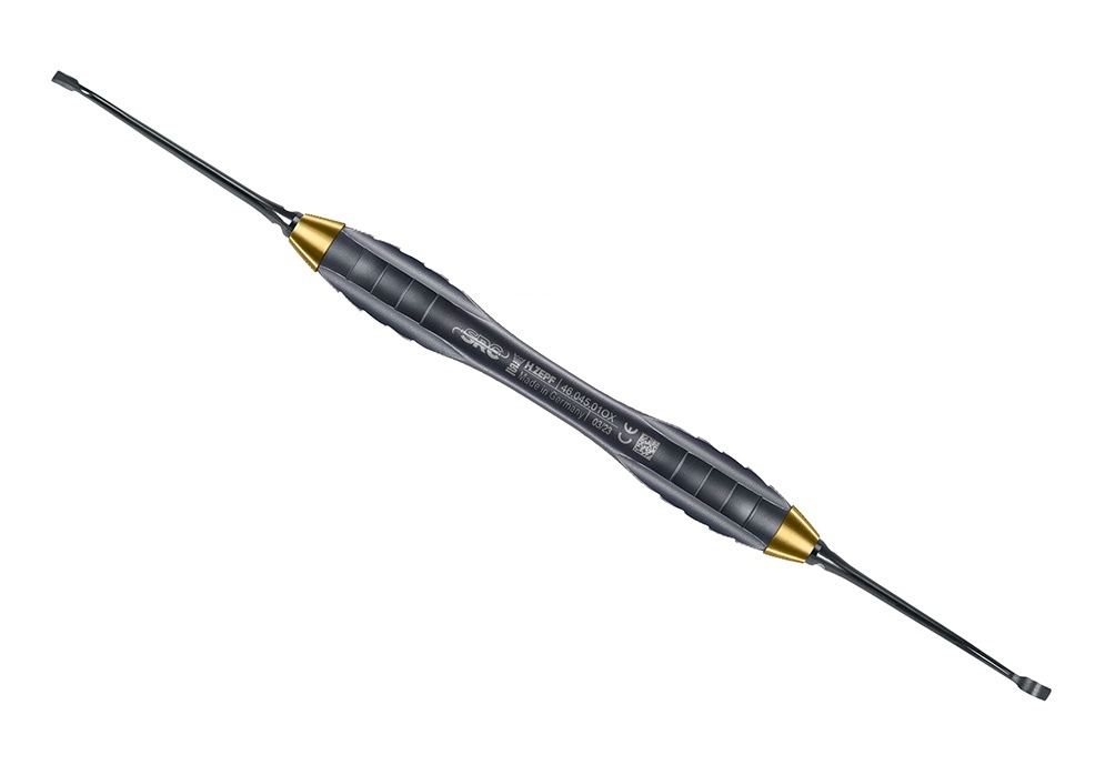 Initial Instrument for Src Technique Acc. Dr. Zeltner Z-Shape Handle Yellow Nanopal Coating – Exchangeable Tips Fig 1