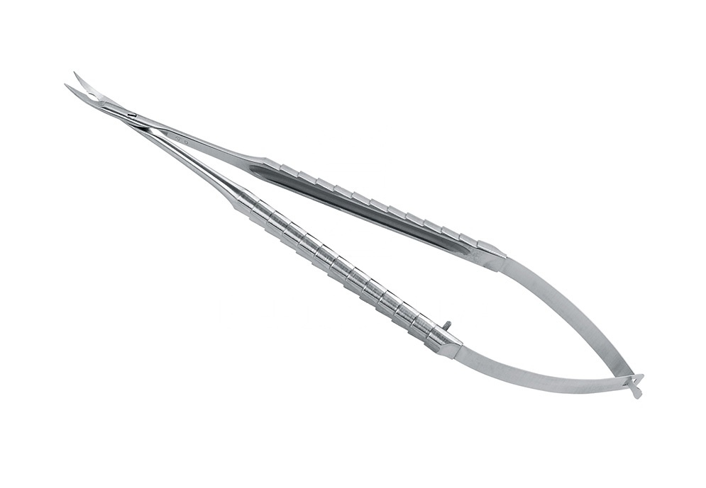 Surgical Tissue Micro Micro-Spring Scissors Micro Serr. Zepf-Line Sh/Sh Ang. Scissors – 18 Cm, ø 9mm