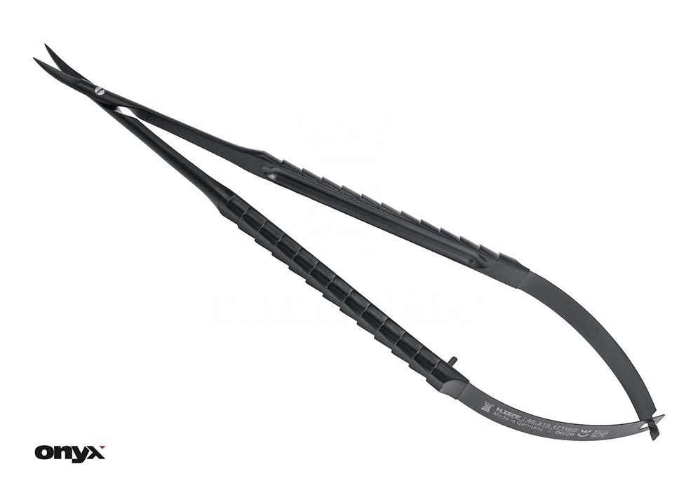 Surgical Tissue Micro Micro Spring Scissors Micro Serr. Zepf-Line Sh/Sh Scissors – Curved, 17 Cm, ø 9mm