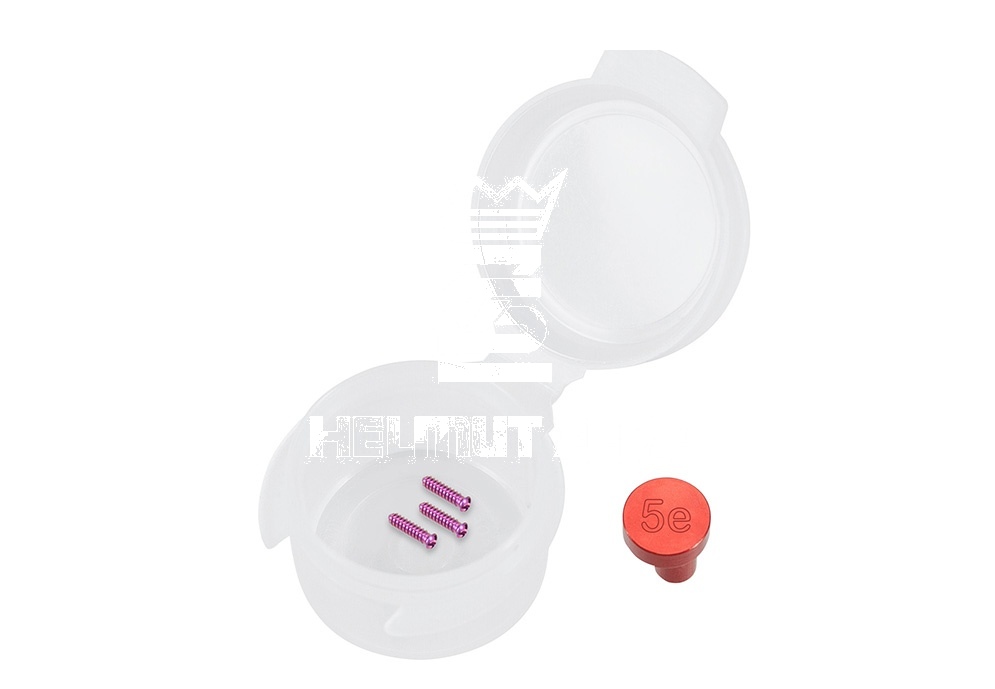 Red Anodized (Package Unit 3 Pieces) Emergency Titanium Micro Screw ø 1.4 X 5mm Phillips
