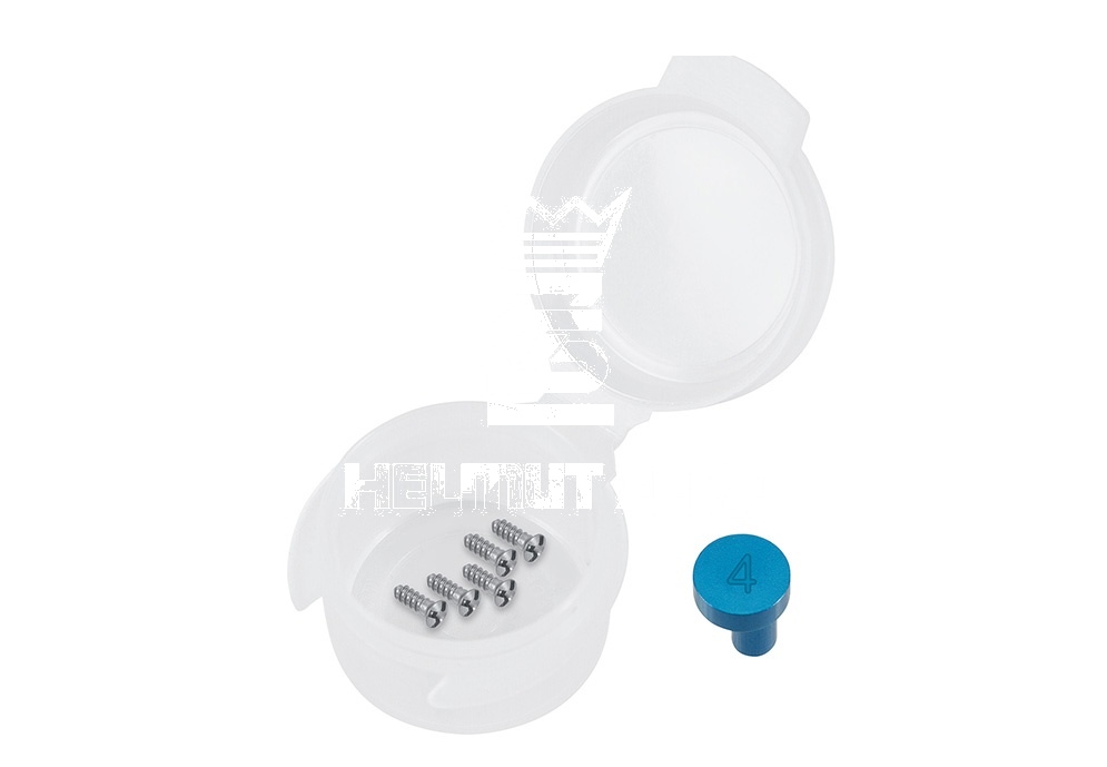 Blue Anodized (Package Unit 5 Pieces) Titanium Micro Screw ø 1.5 X 4mm Phillips