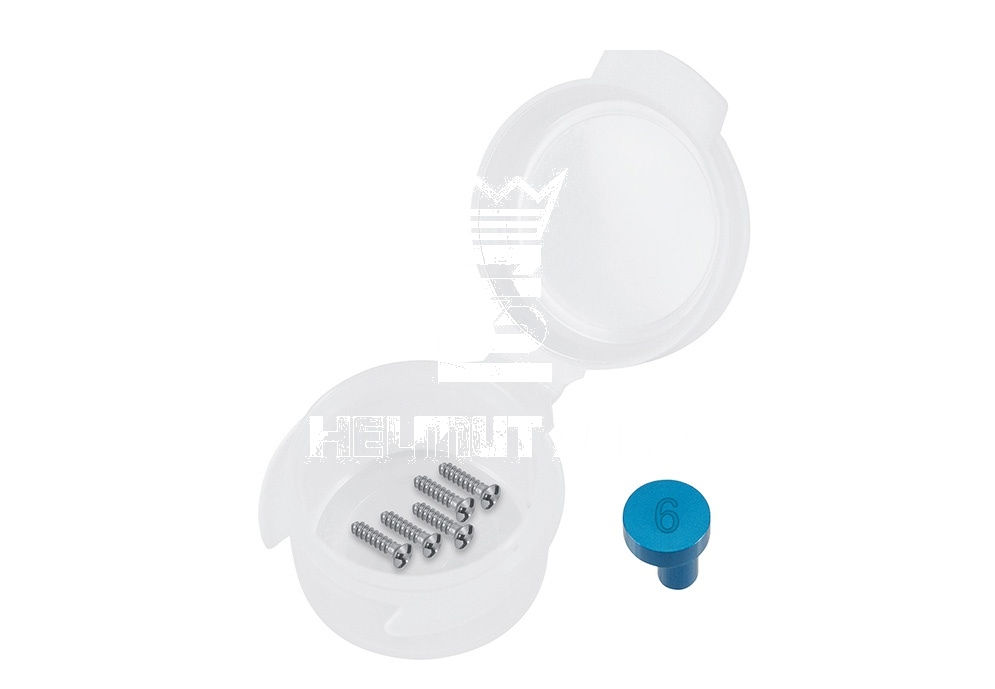 Blue Anodized (Package Unit 5 Pieces) Titanium Micro Screw ø 1.5 X 6mm Phillips