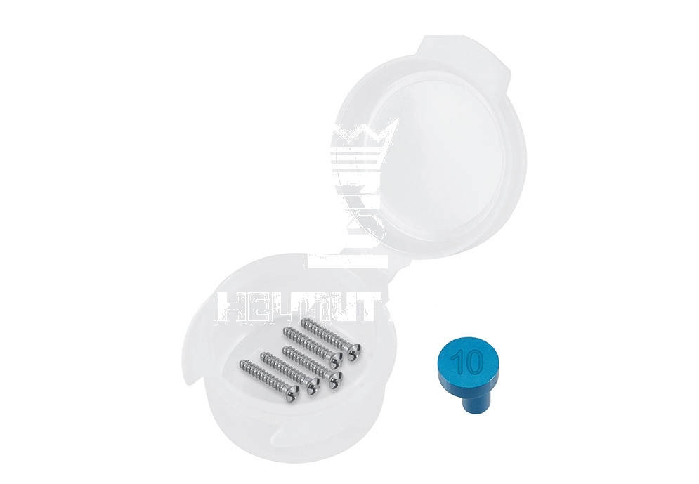 Blue Anodized (Package Unit 5 Pieces) Titanium Micro Screw ø 1.5 X 10mm Phillips