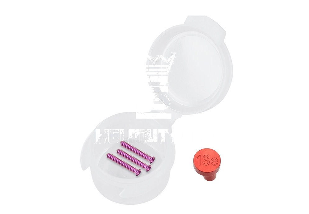 Red Anodized (Package Unit 3 Pieces) Emergency Titanium Micro Screw ø 1.9 X 13mm Phillips