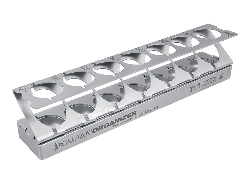 Stainless Steel Rack to Organize the Implants to Be Inserted Implant Organizer (Ref. 47.985.01)