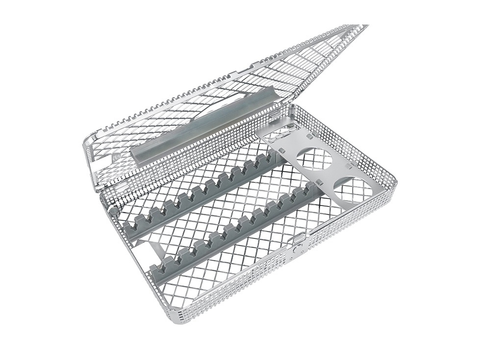 2 Mixing Cups And Wash Basket 1/1 With Universal Instr. Supports for E.G. 11 Hand Instruments