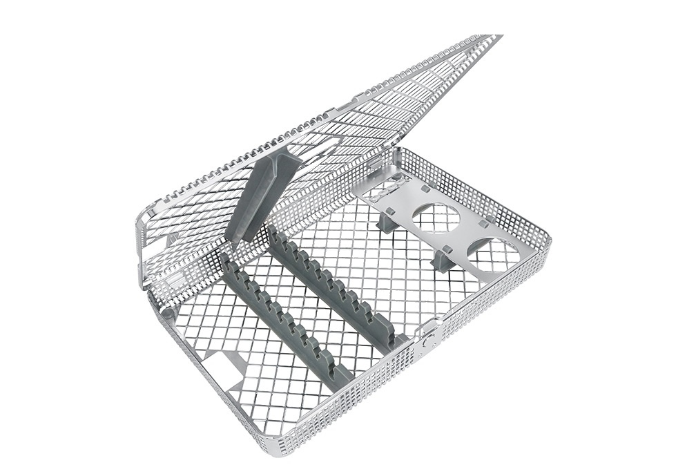 2 Mixing Cups And Wash Basket 1/1 With Universal Instr. Supports for E.G. 10 Hand Instruments