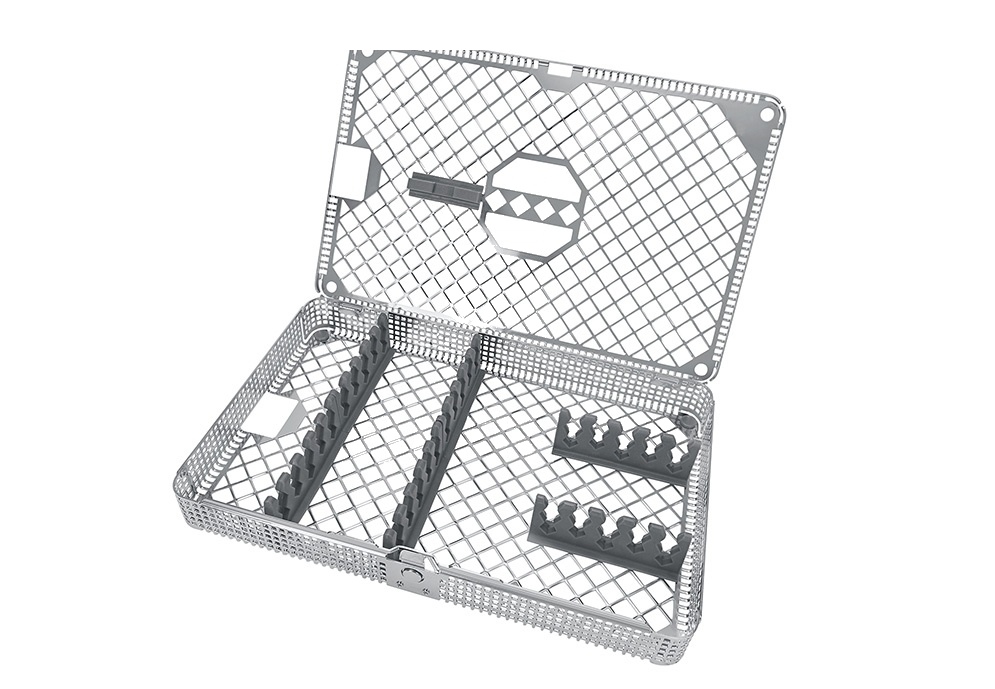 Wash Basket 1/1 With Universal Silicone Profile for 10 Instruments Lengthwise and 5 Instruments Crossways (85.995.25)